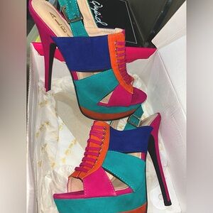 Colorful vibrant Heels